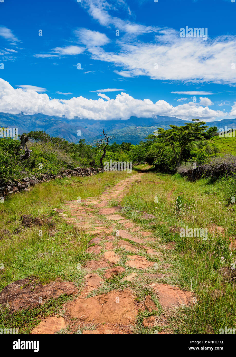 Camino Real, Royal Road da Barichara a Guane, dipartimento di Santander,  Colombia Foto stock - Alamy