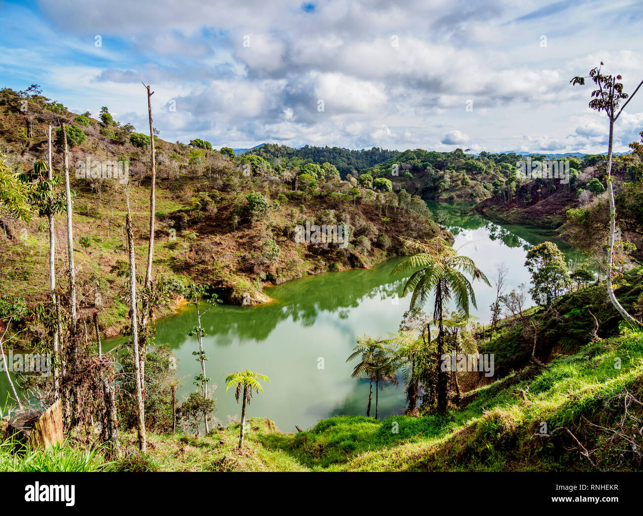 Embalse del Penol, dipartimento di Antioquia, Colombia Foto Stock