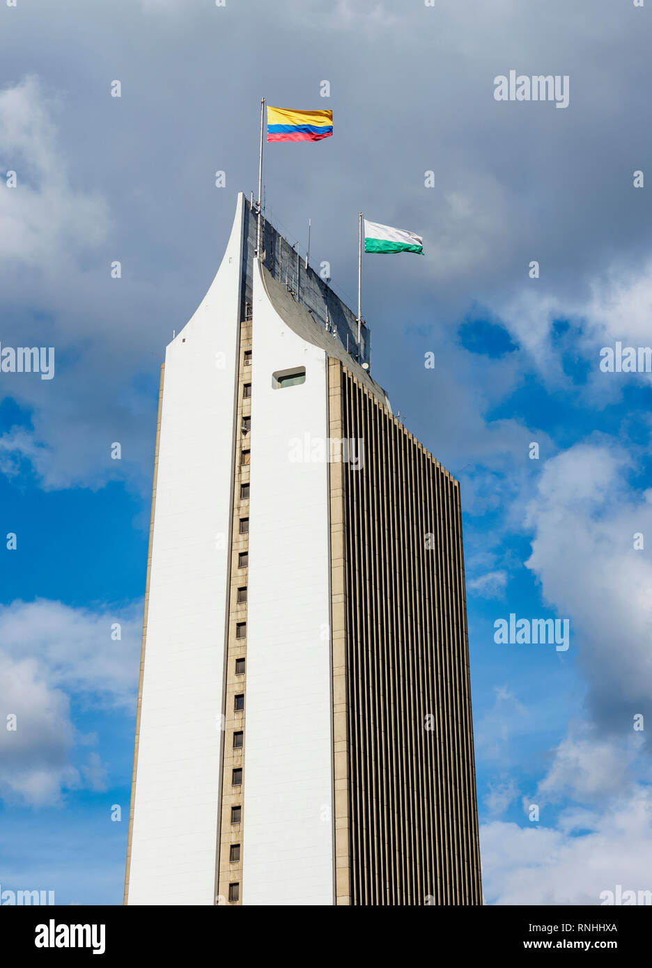Coltejer Edificio, Medellin, dipartimento di Antioquia, Colombia Foto Stock