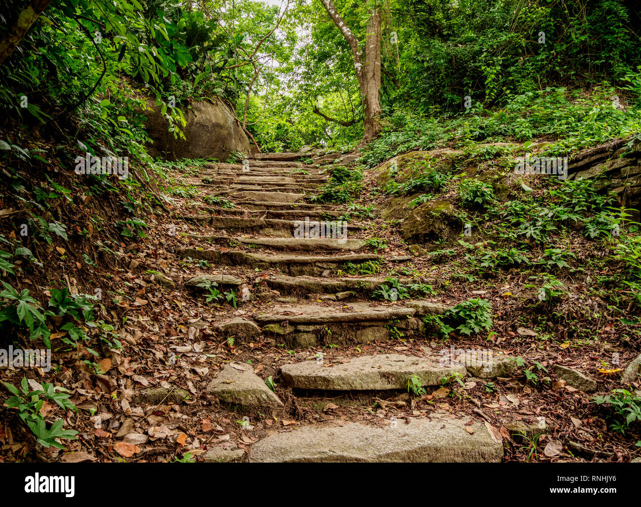 Pueblito Chairama, Nazionale Tayrona Parco Naturale, dipartimento di Magdalena, caraibi, colombia Foto Stock