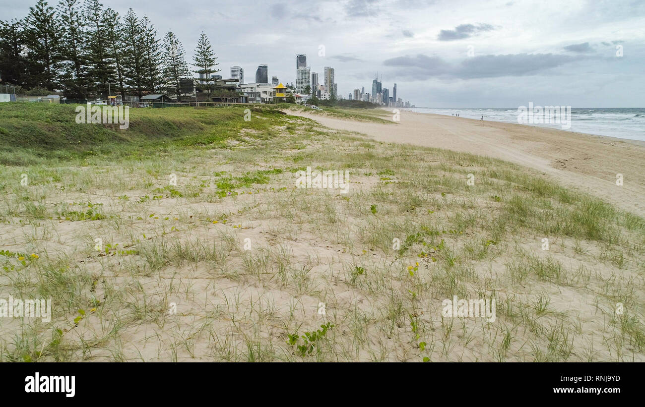Mermaid Beach sulla Gold Coast, Queensland, Australia Foto Stock