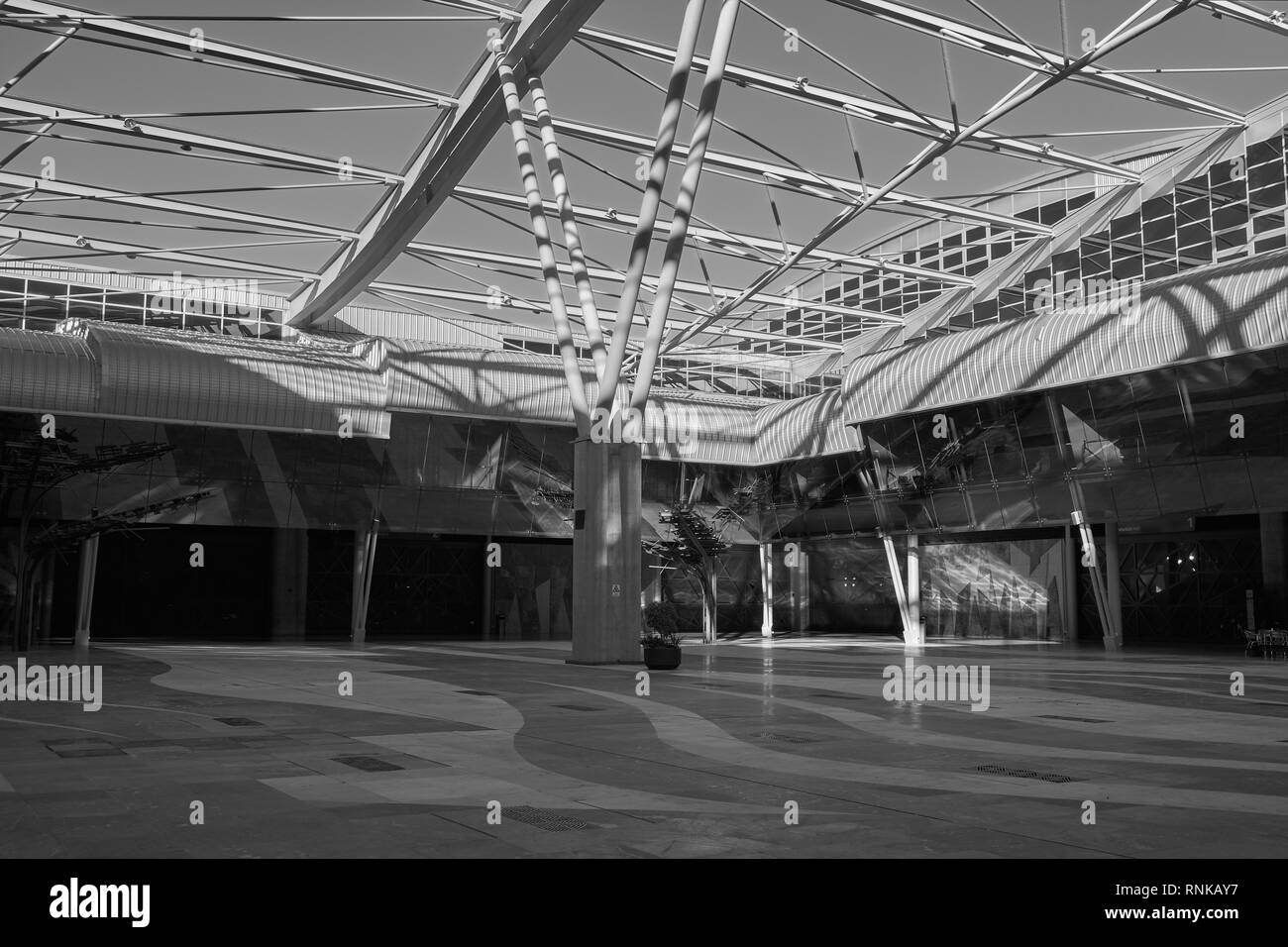 Centro Fiere e congressi di Malaga (Palacio de Ferias y Congresos). Spagna. Foto Stock