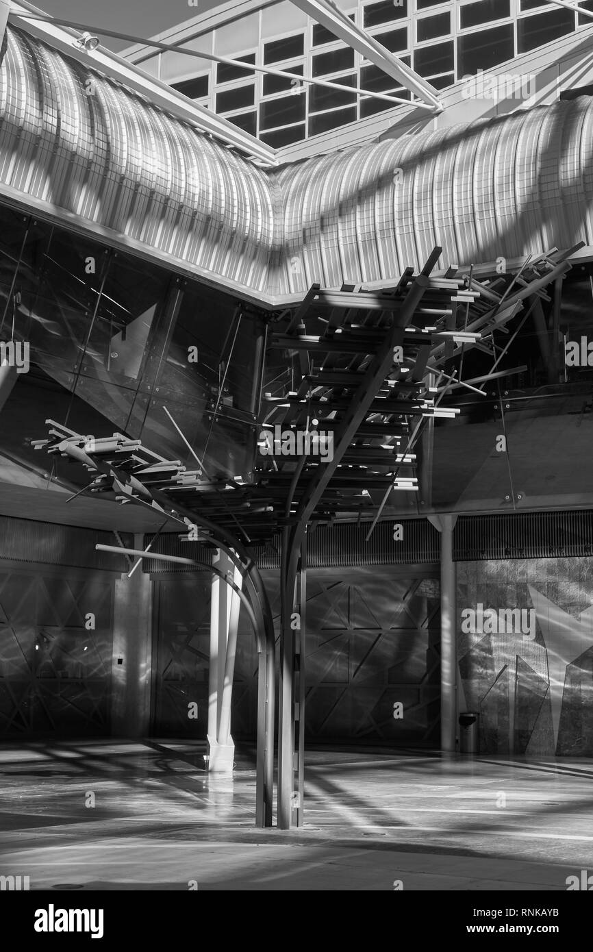 Centro Fiere e congressi di Malaga (Palacio de Ferias y Congresos). Spagna. Foto Stock