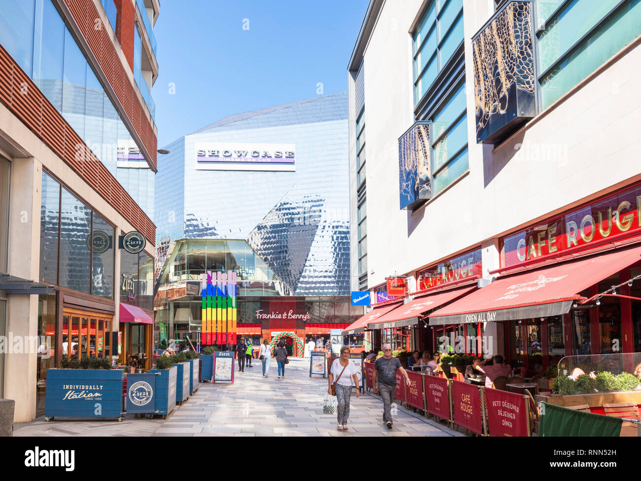 Leicester Cafe Rouge stile bistro francese ristorante nel centro di Highcross Leicester,leicestershire,East Midlands,l'Inghilterra,uk,GB,l'Europa Foto Stock