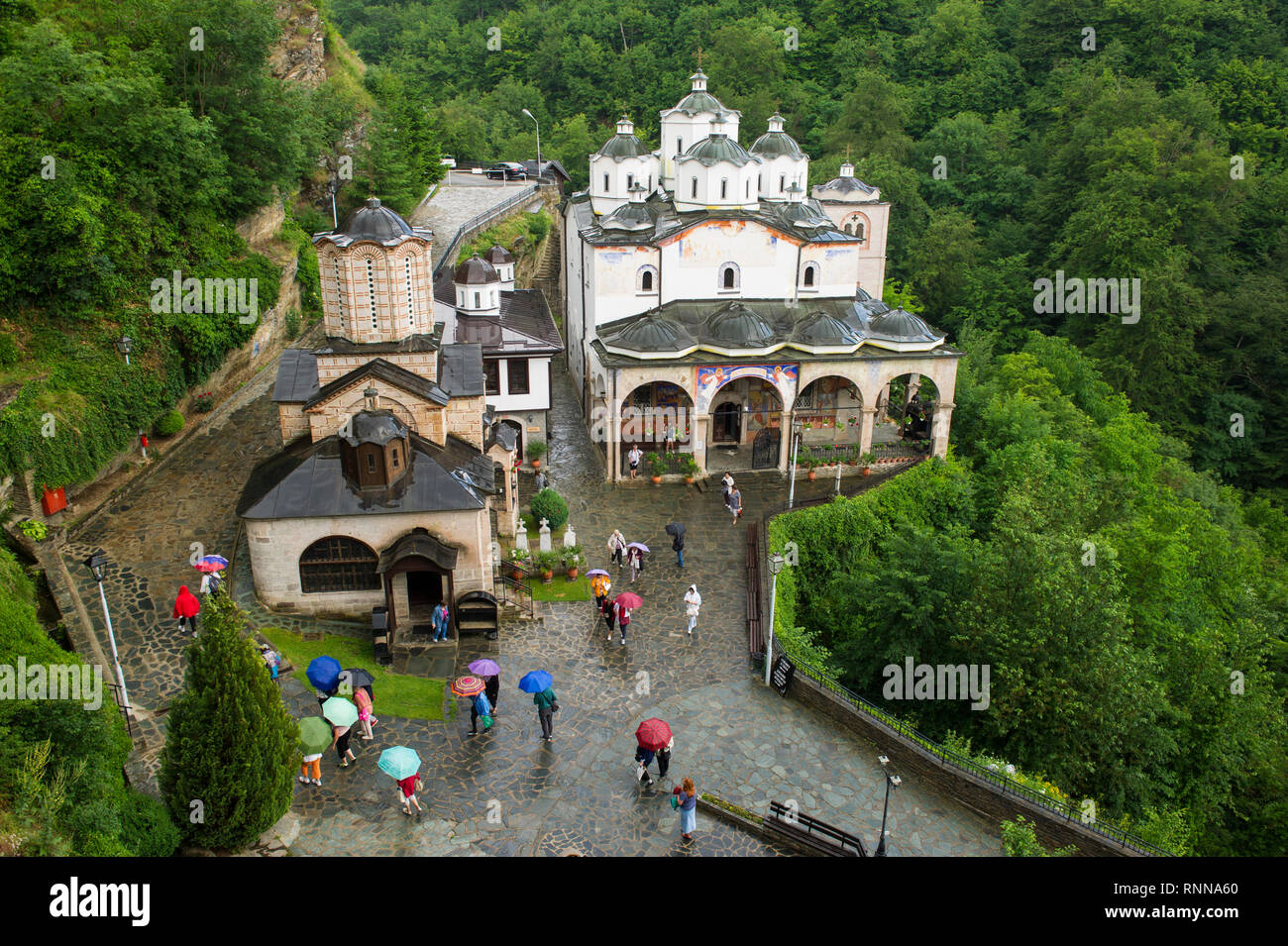 Osogovo Monastero, Monastero di Sv Joakim Osogoski, Kriva Palanka, Macedonia Foto Stock