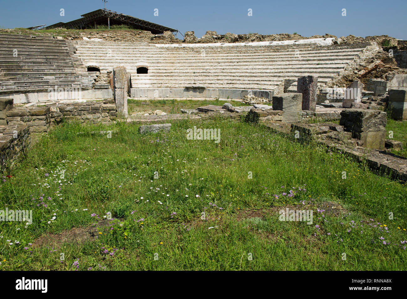 Le rovine di Stobi, Macedonia Foto Stock