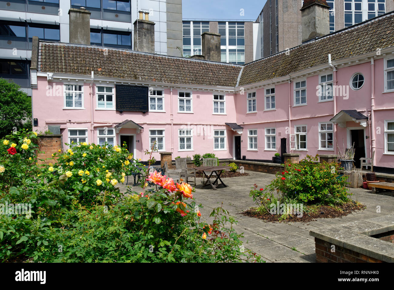 Merchant partecipanti gli ospizi di carità, King Street, Bristol, Regno Unito 1696 edificio classificato Grade II Foto Stock
