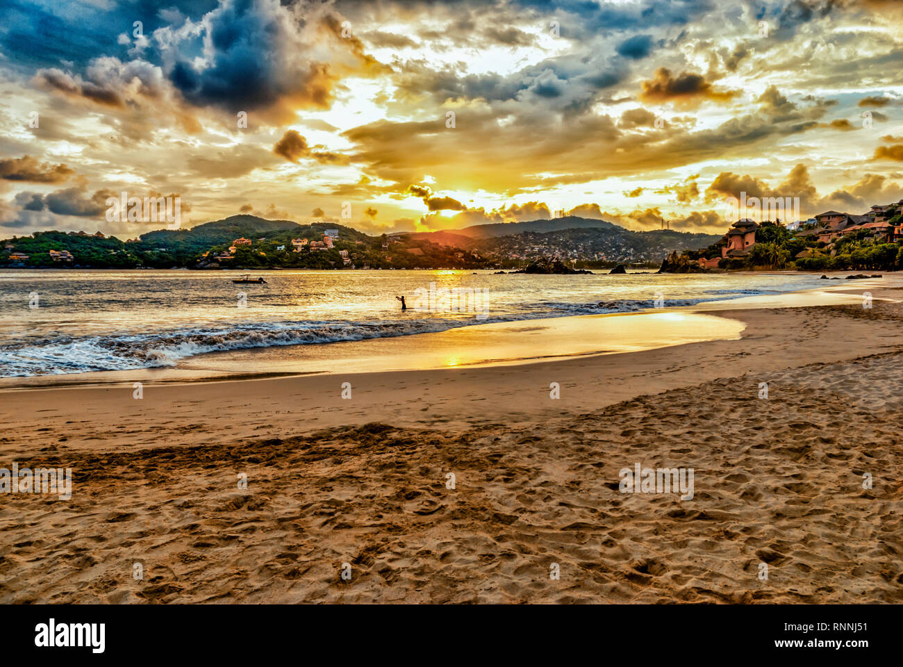 Playa la Ropa en Zihuatanejo, Guerrero, Messico Foto Stock