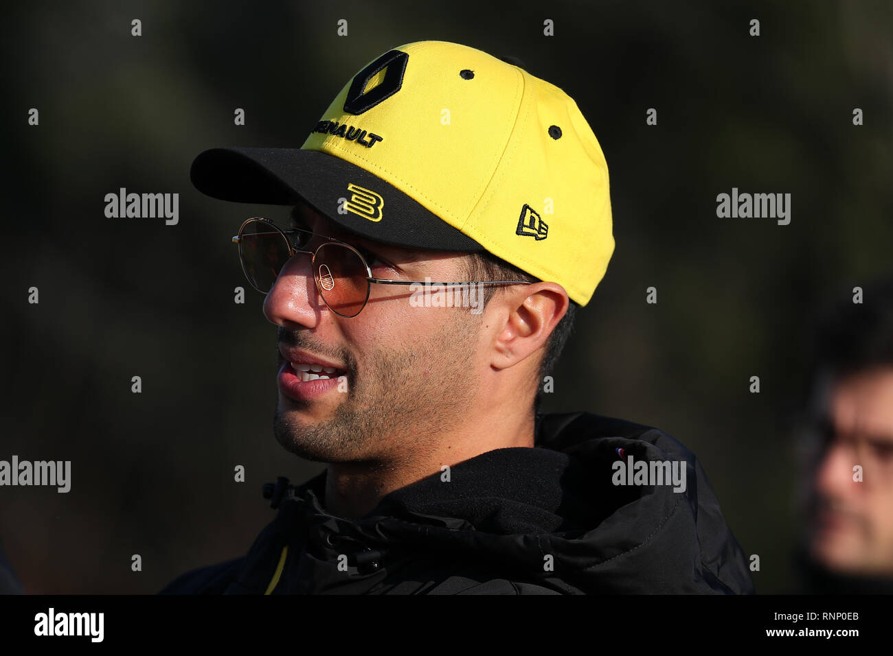 Barcellona, Spagna. 19 Feb, 2019. Montmelo, Barcelona - Spagna. 18 febbraio 2019. Daniel Ricciardo dell Australia e Renault Sport Team di Formula Uno durante il primo giorno di F1 Test invernali del credito: Marco Canoniero/Alamy Live News Foto Stock