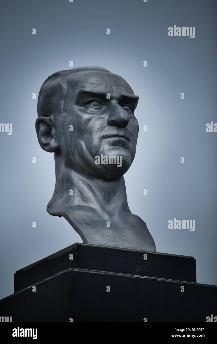 Monumento Mustafa Kemal Atatürk, Nicosia, Repubblica Turca di Cipro del Nord, Nicosia, Cipro Foto Stock