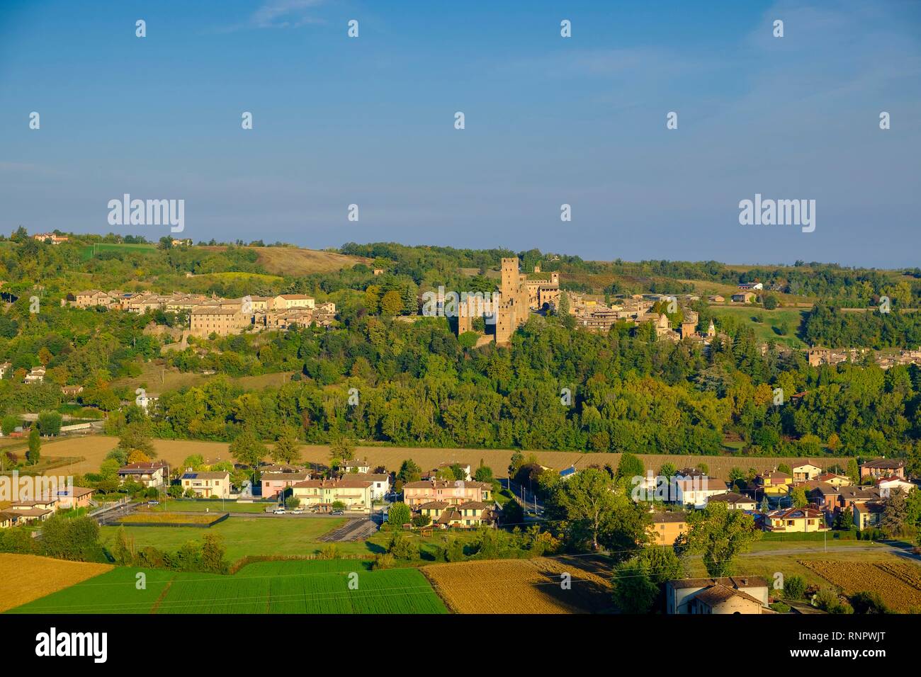Castell'Arquato, provincia di Piacenza, Emilia Romagna, Italia Foto Stock