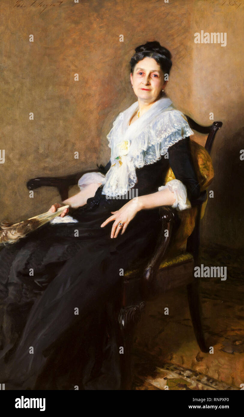 Elizabeth Allen Marquand ritratto da John Singer Sargent, 1887, pittura Foto Stock