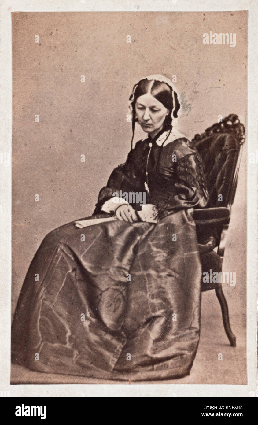 Florence Nightingale (1820-1910), ritratto di William Edward Kilburn, 1854 Foto Stock
