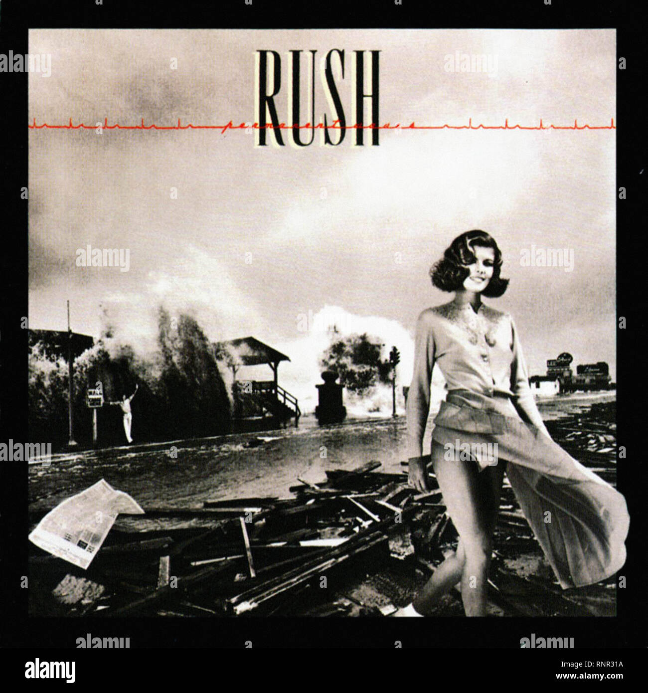 Rush - onde permanenti - Vintage Cover album Foto Stock