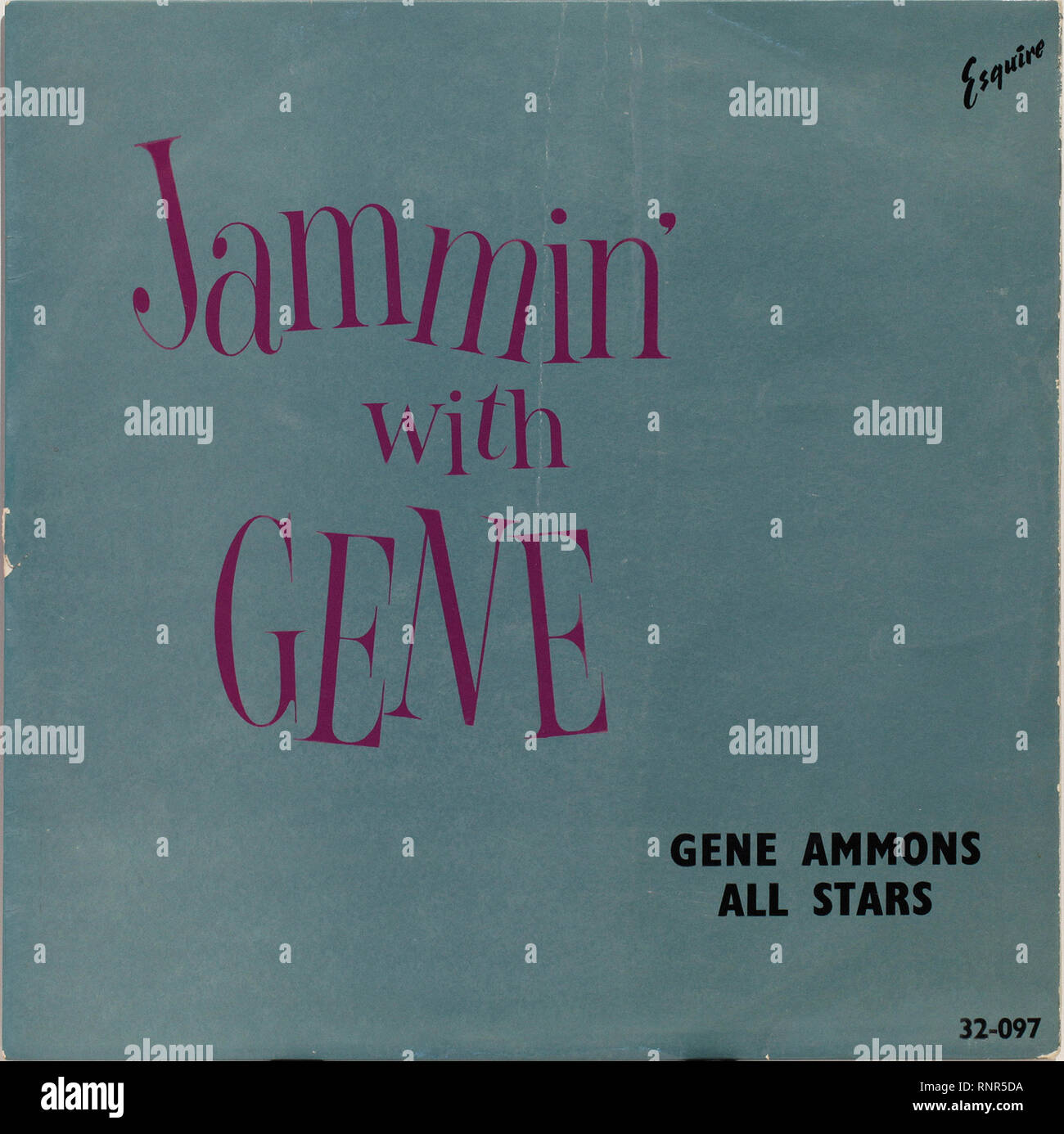 Jammin con Gene - Vintage Jazz Cover album Foto Stock