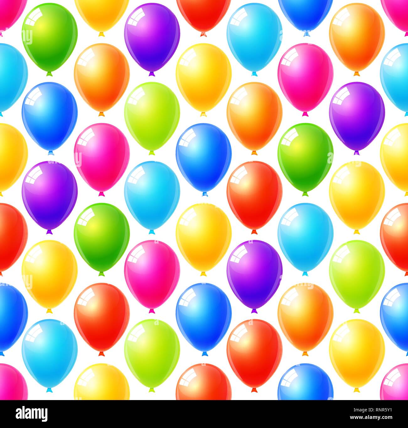 Modello senza giunture di palloncini colorati sfondo vettoriale Illustrazione Vettoriale