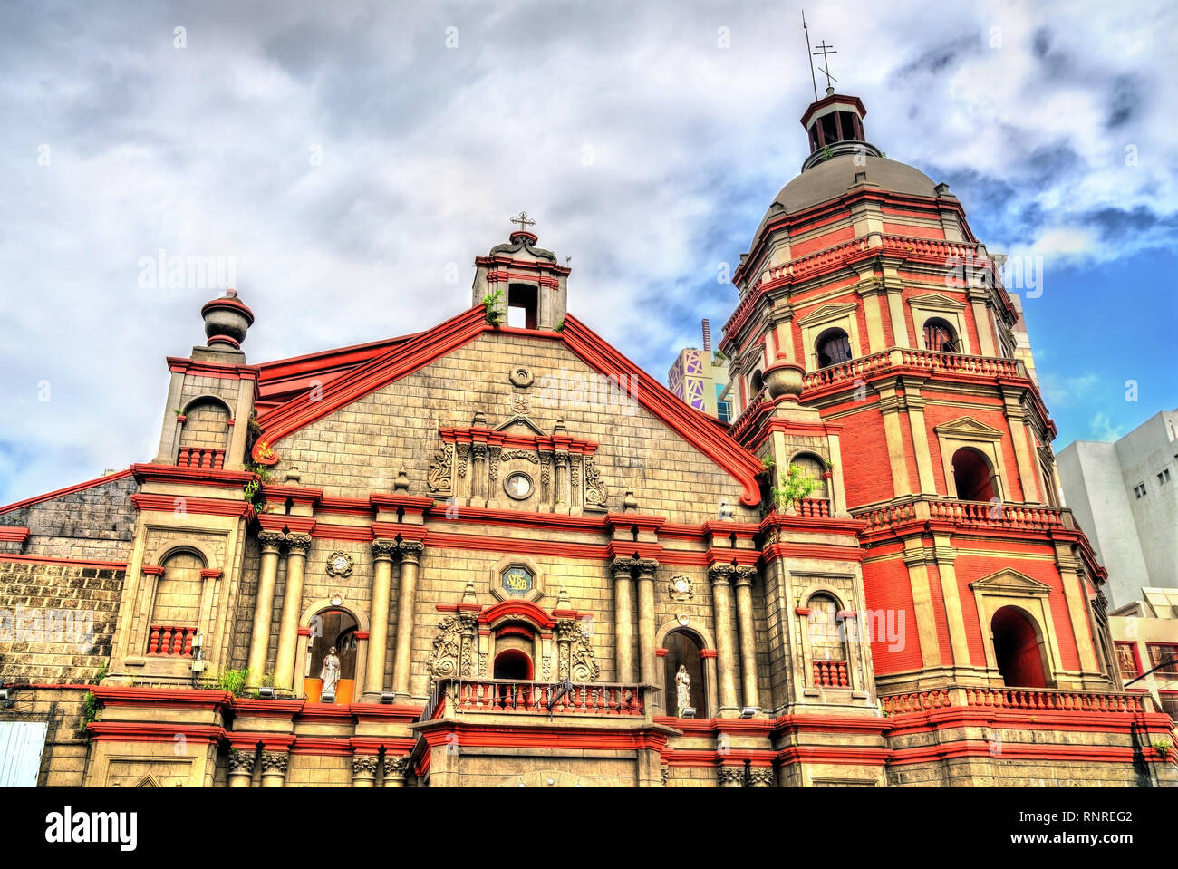 Binondo Chiesa a Manila, Filippine Foto Stock