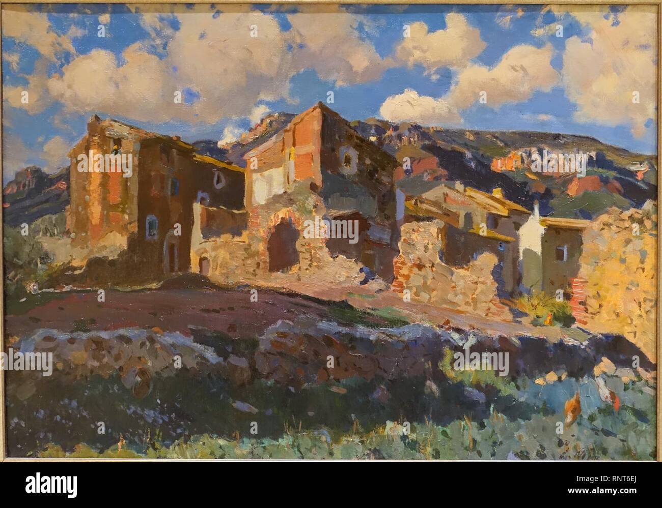 Paesaggio catalano di Joaquim Mir Trinxet, spagnolo, prima del 1928, olio su tela Foto Stock