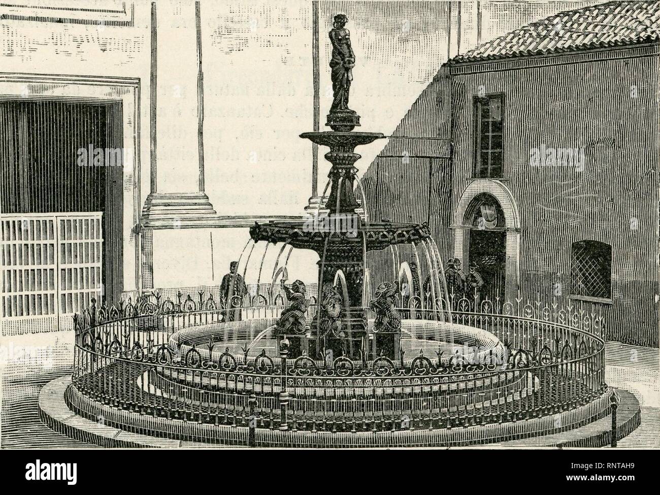 Catanzaro fontana a Piazza Cavour. Foto Stock