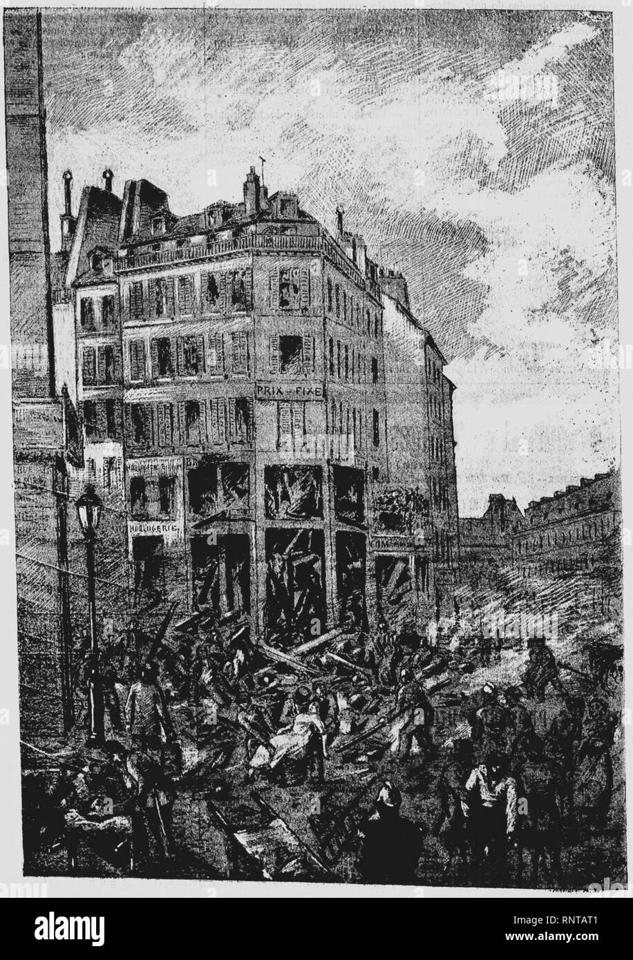 La catastrofe de la rue François-Miron 03. Foto Stock