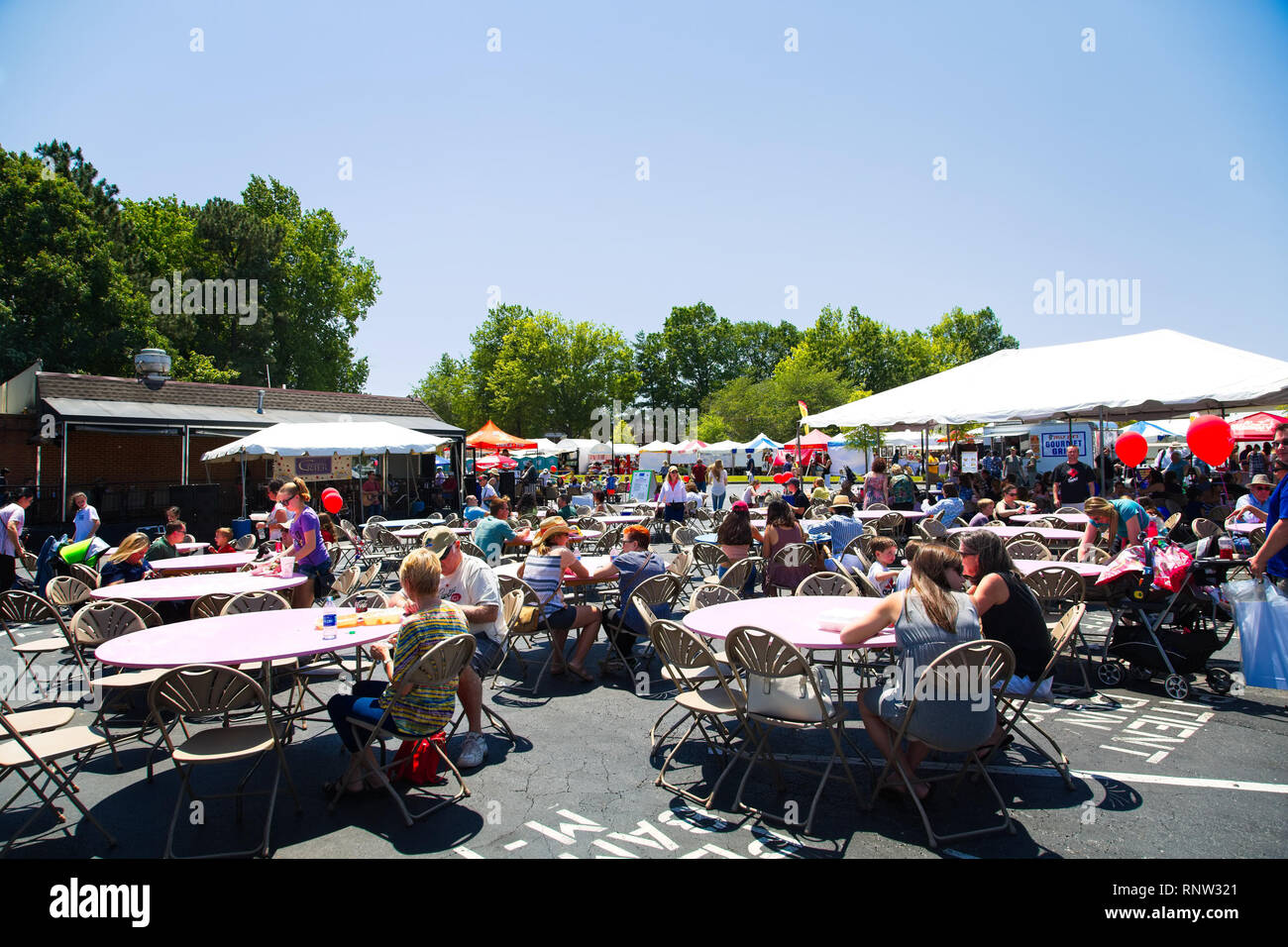 Food Festival Area Foto Stock