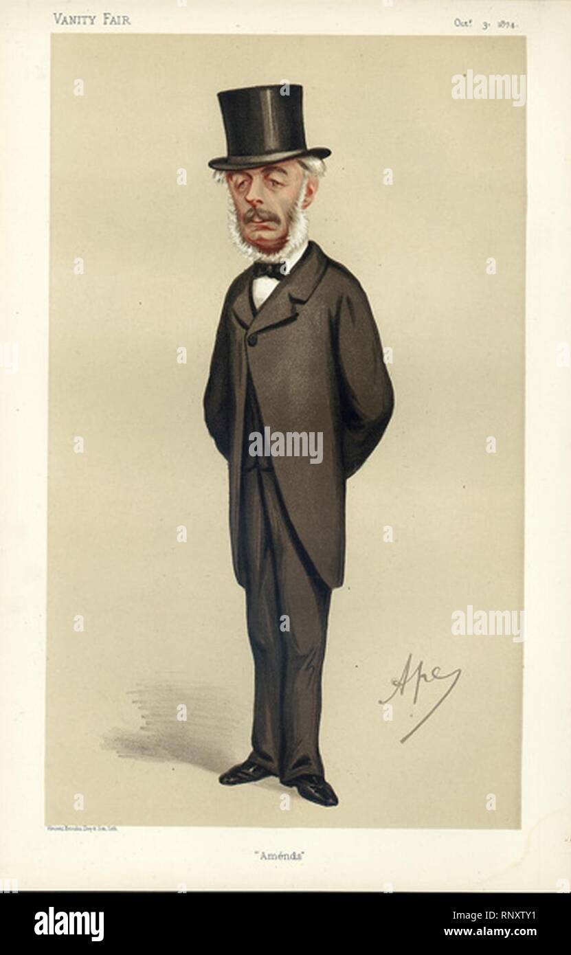 Stephen Grotta Vanity Fair 3 ottobre 1874. Foto Stock