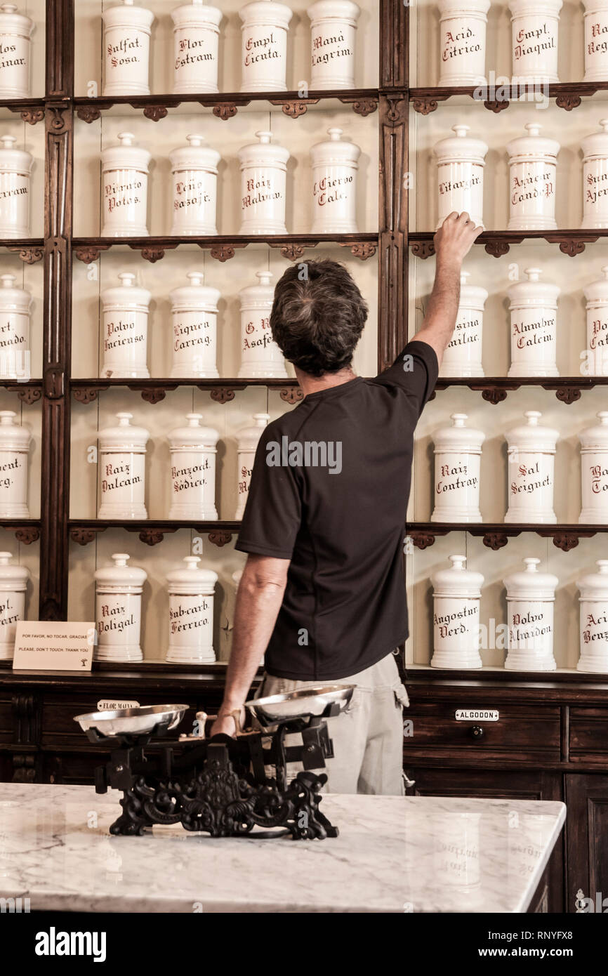 El Centro de Plantas Medicinales (piante medicinali centro) Science Museum di Tejeda su Gran Canaria Isole Canarie Spagna Foto Stock
