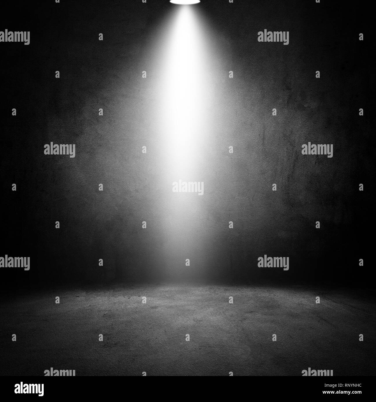 Gli effetti di luce vecchio grunge dark room Foto Stock