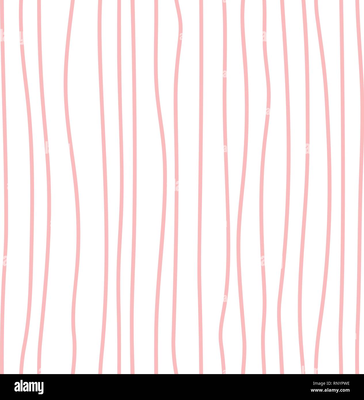 Strisce rosa motivo vettoriale senza giunture con una superficie geometrica irregolare. Ideale per l'imballaggio di carta texture, poster, biglietti d'auguri invernali, design di moda Illustrazione Vettoriale