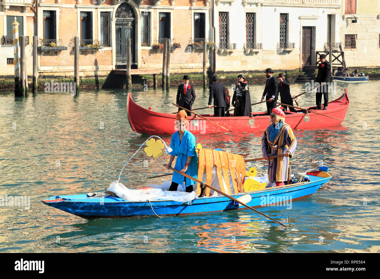 Regata di Carnevale Venezia Foto Stock