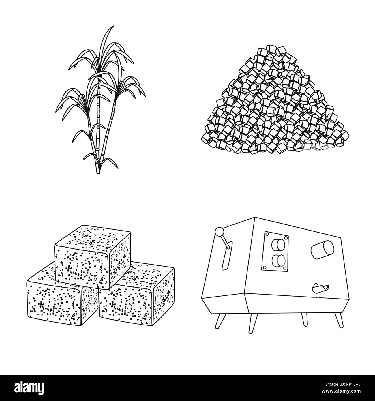 Bush,pezzo,cube,spremiagrumi,palm,granulata,cibo,macchina,pilastro,blocco,Piazze,APPARECCHIATURA,verde,l'india,dolcezza,bere,l'africa,dolci,frutta,jaggery,cottura,attrezzature,crescita,marrone,l'ingrediente,automatico,ramo,il diabete,zucchero,campo,impianto,plantation,agriturismo,l'agricoltura,saccarosio,technology,la canna da zucchero, la canna da zucchero,impostare,vettore,icona,immagine,isolato,raccolta,design,l'elemento,graphic,segno,contorno,linea vettori vettore , Illustrazione Vettoriale