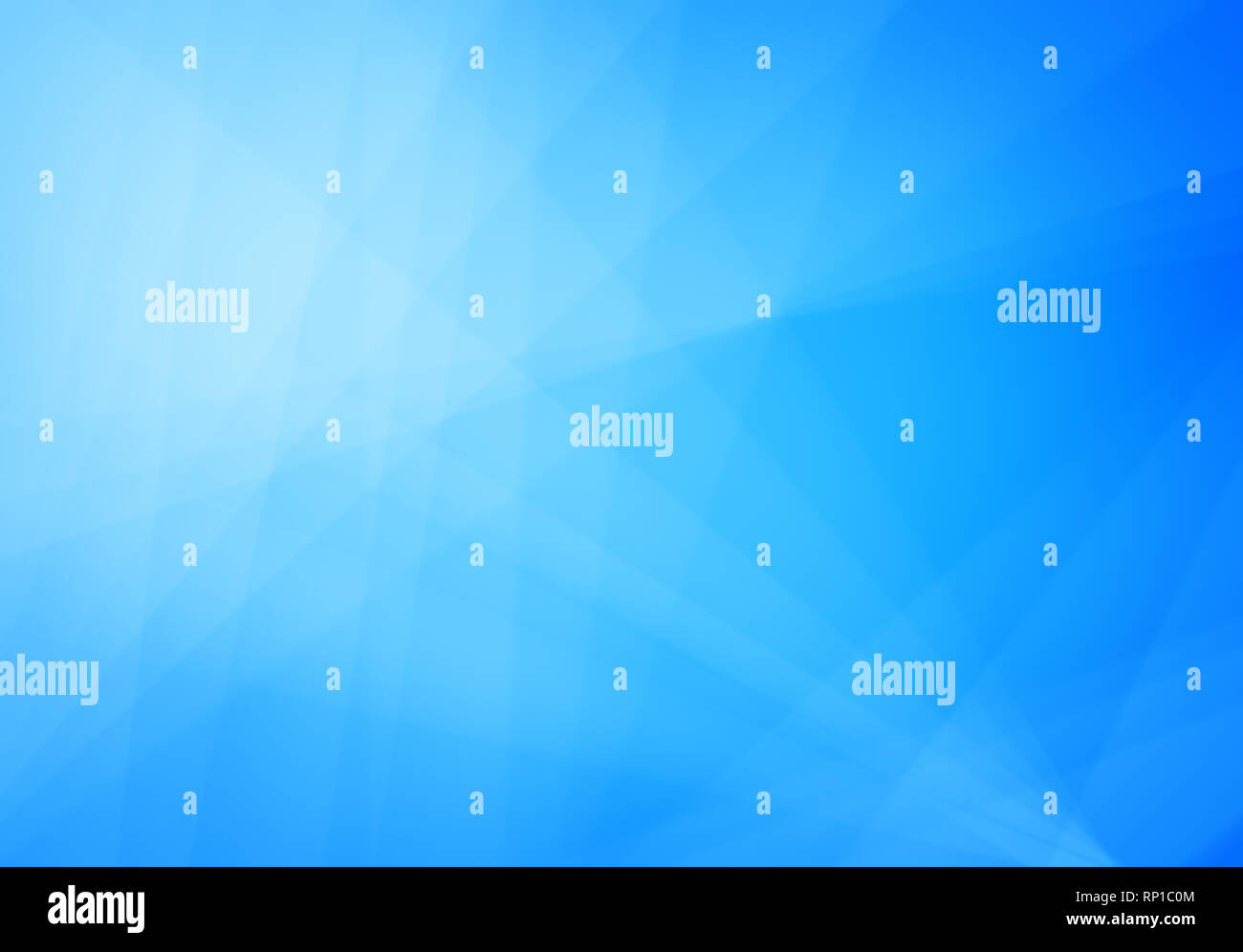 Abstract e blu turchese sfondo con luce e linee trasparenti, triangolo forme e strisce diagonali nel disegno casuale. Copia dello spazio. Foto Stock