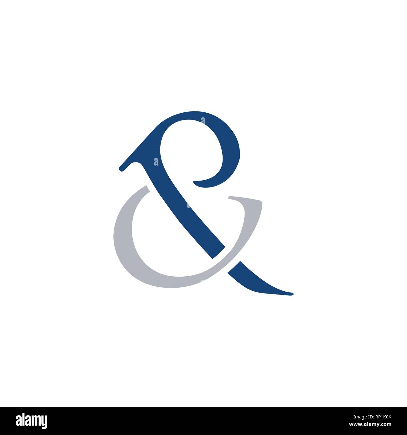 CP lettera alfabeto iniziale Logo design elemento di modello Illustrazione Vettoriale