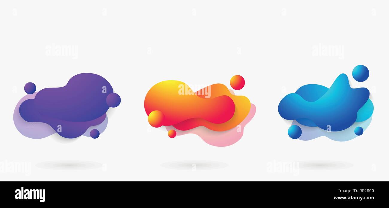 Abstract gradiente moderni colori vividi forma geometrica degli elementi. Dinamiche forme colorate pattern per l'annuncio, poster, elementi, opere d'arte. EPS vettoriali10 Illustrazione Vettoriale