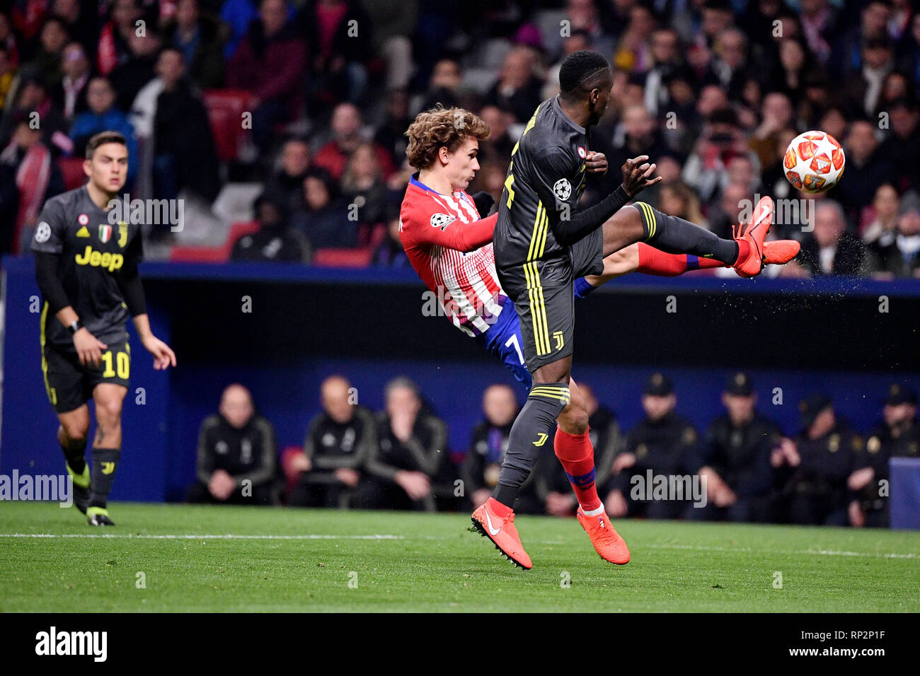 Madrid, Spagna. Xx Febbraio 2019. Foto Alfredo Falcone - LaPresse20/02/2019 Roma ( Italia)Sport CalcioAtletico Madrid - JuventusUefa Champions League 2018 2019 - Stadio Wanda Metropolitano di MadridNella foto:griezmannPhoto Alfredo Falcone - LaPresse20/02/2019 Roma (Italia)Sport SoccerAtletico Madrid - JuventusUefa Champions League 2018 2019 - Wanda Metropolitano Stadium di MadridIn il pic:griezmann Credito: LaPresse/Alamy Live News Foto Stock