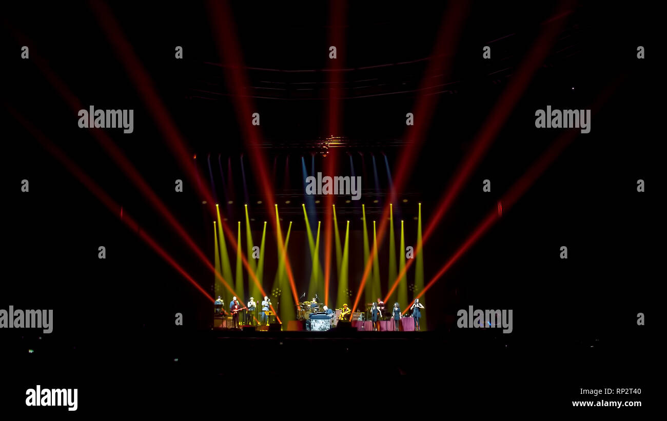 Glasgow, Scotland, Regno Unito. Xx Febbraio, 2019. 80' pop/jazz atto Steely Dan in concerto al SSE idro, Glasgow Grande, UK. Credito: Stuart Westwood/Alamy Live News Foto Stock