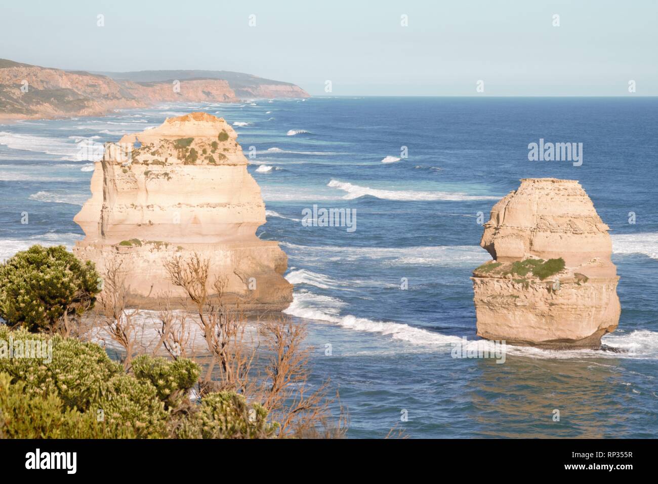 Super bella vista dei dodici apostolo in Australia Foto Stock