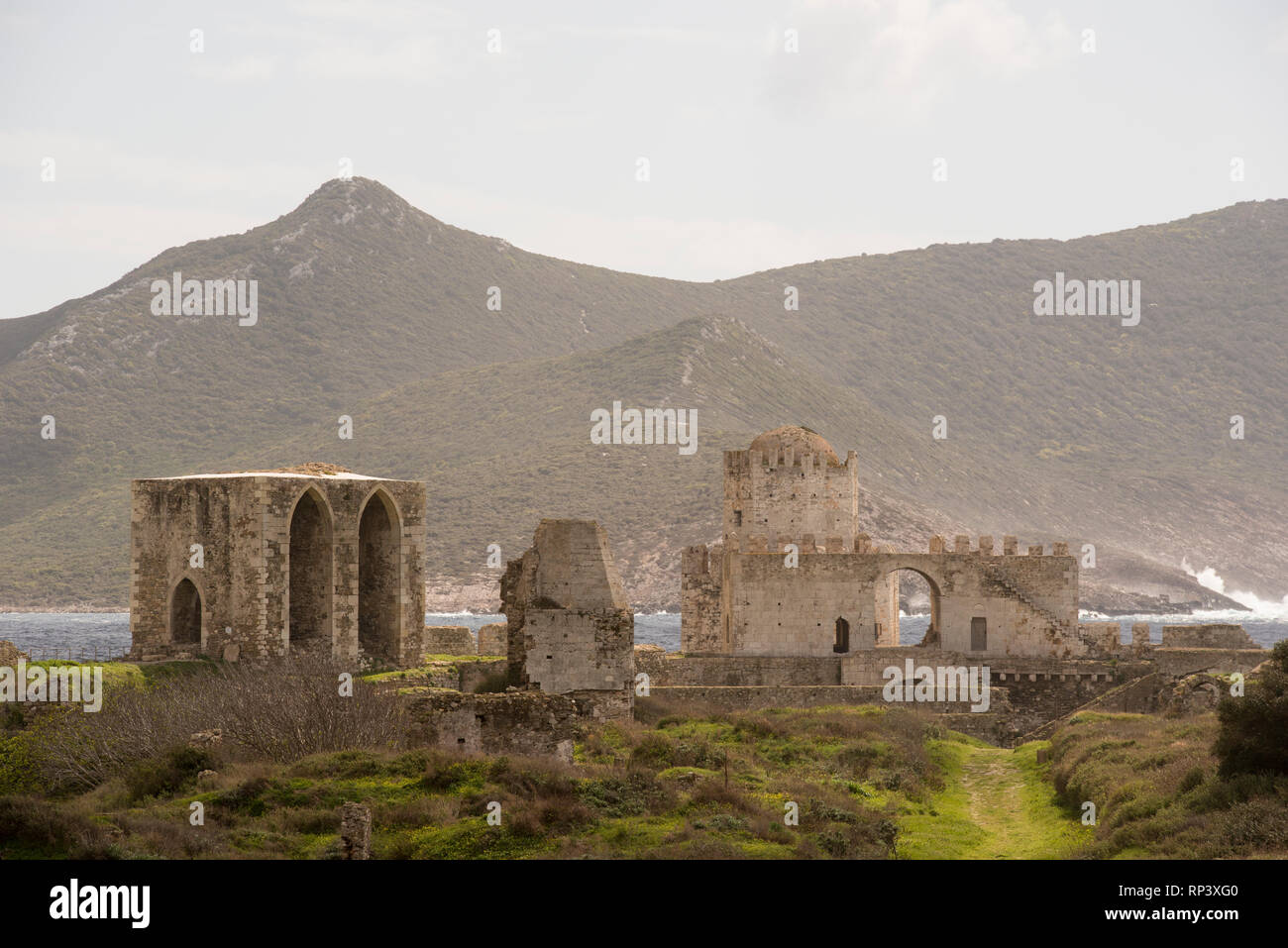 Il castello di Methoni, Grecia Foto Stock