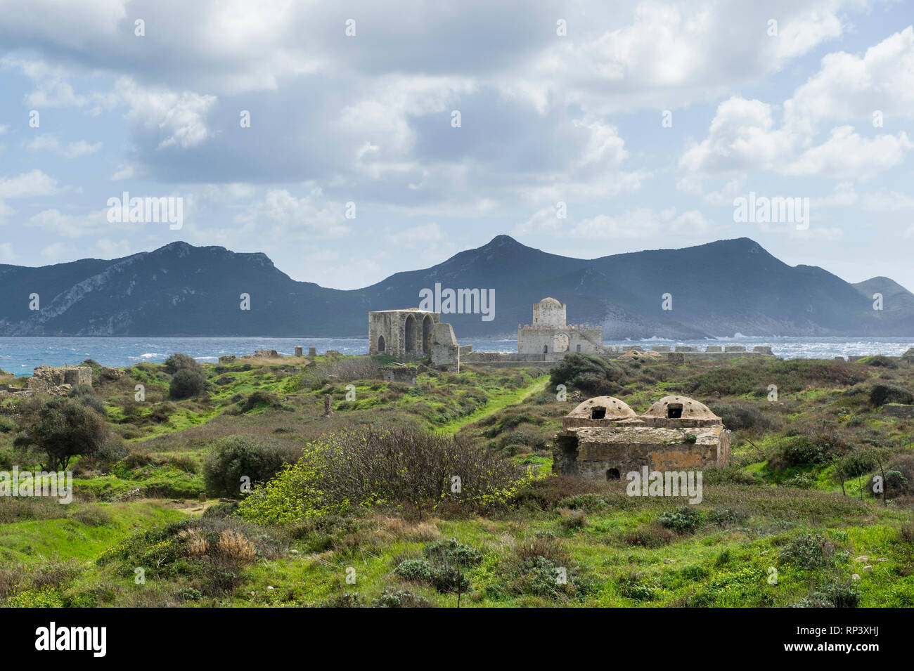 Il castello di Methoni, Grecia Foto Stock