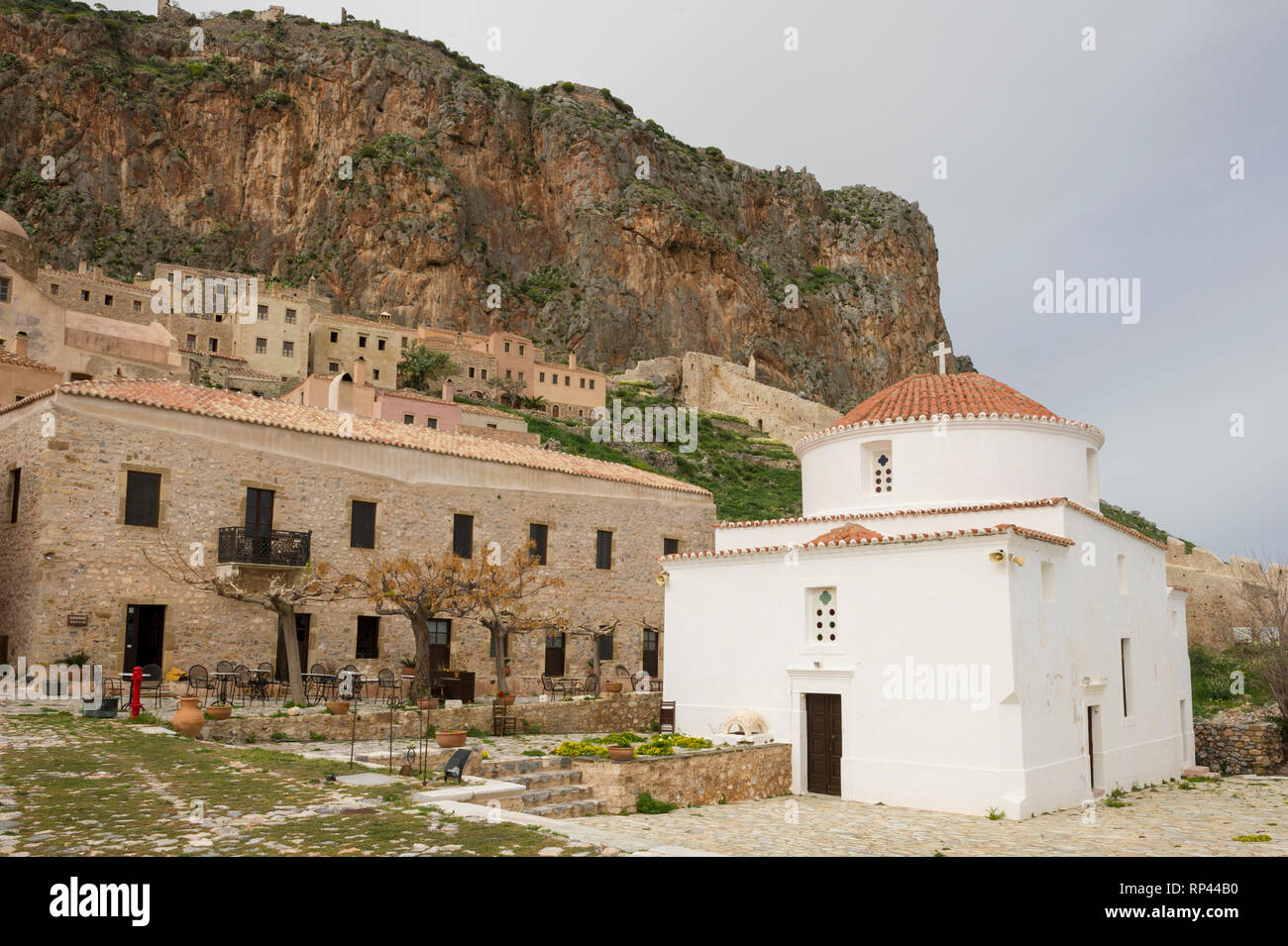 Vecchia chiesa ortodossa, Monemvasia, Grecia Foto Stock