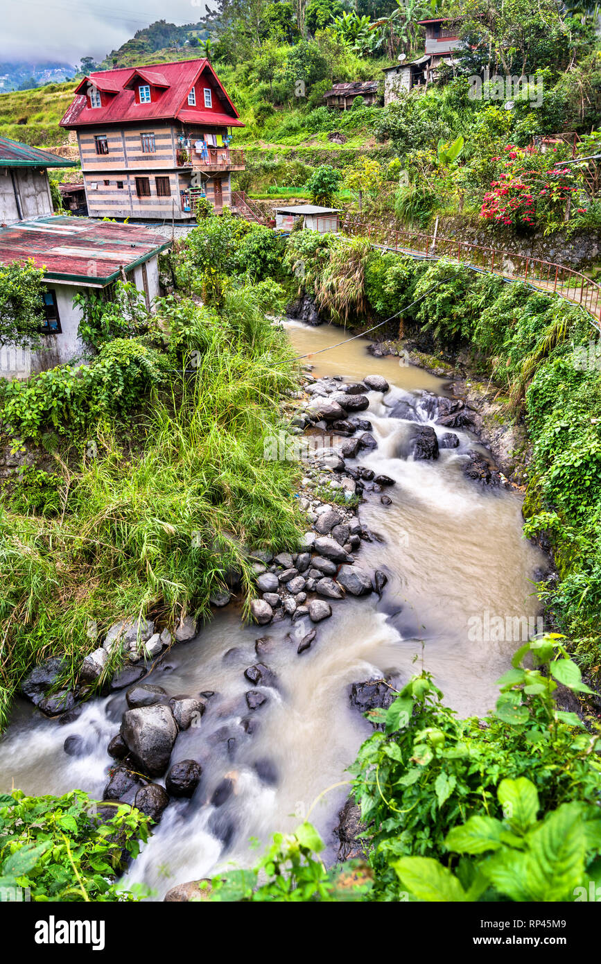 Banaue villaggio sull'isola di Luzon nelle Filippine, Foto Stock