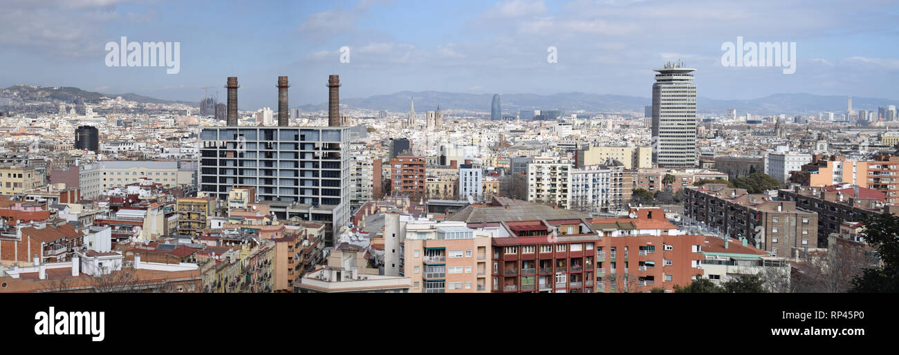 Vedute urbane di Barcellona Foto Stock