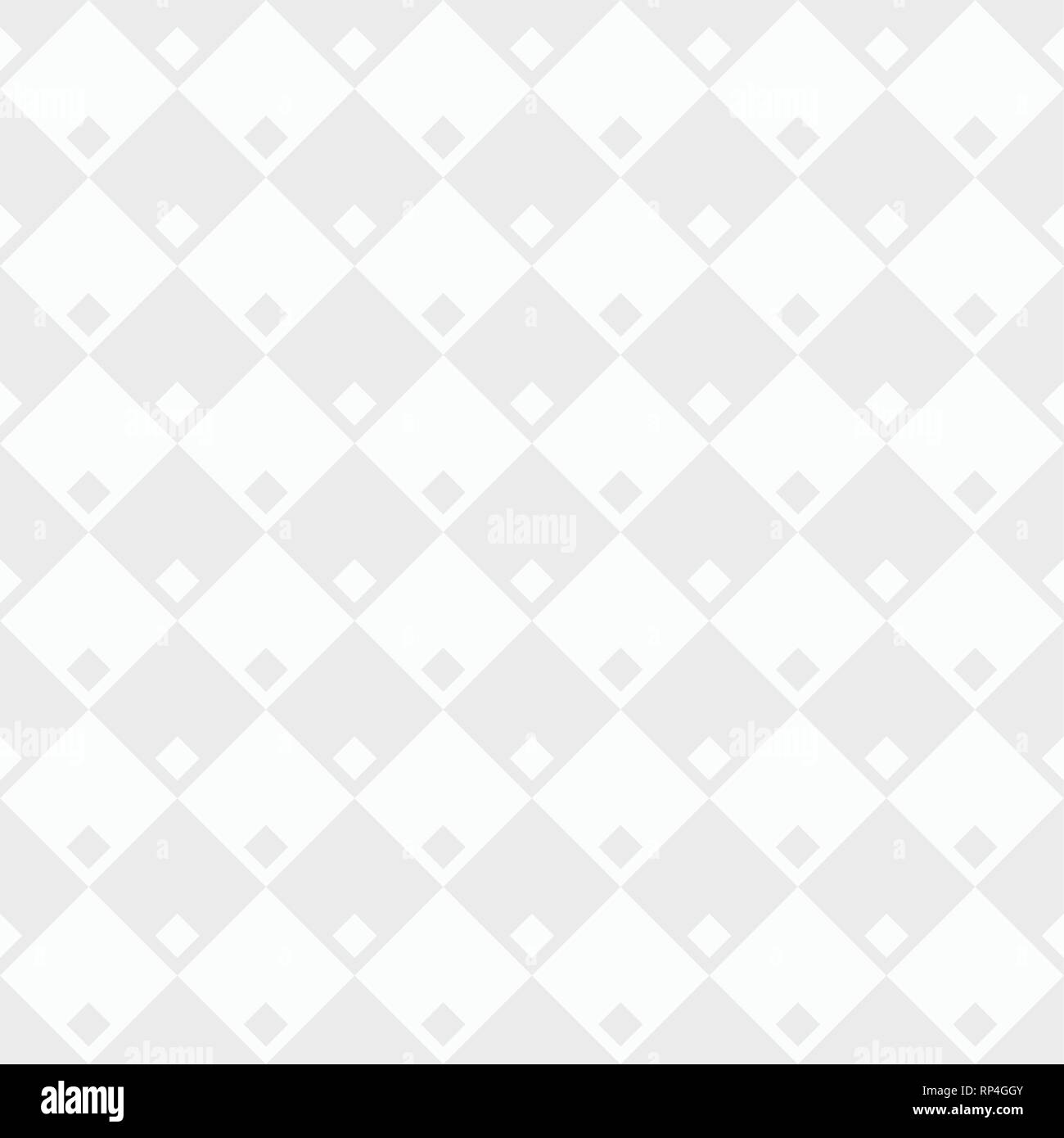 Geometrica astratta rhombus seamless pattern. Bianco e grigio texture geometrica. Contemporary graphic design. Vettore strutturato sullo sfondo. Illustrazione Vettoriale