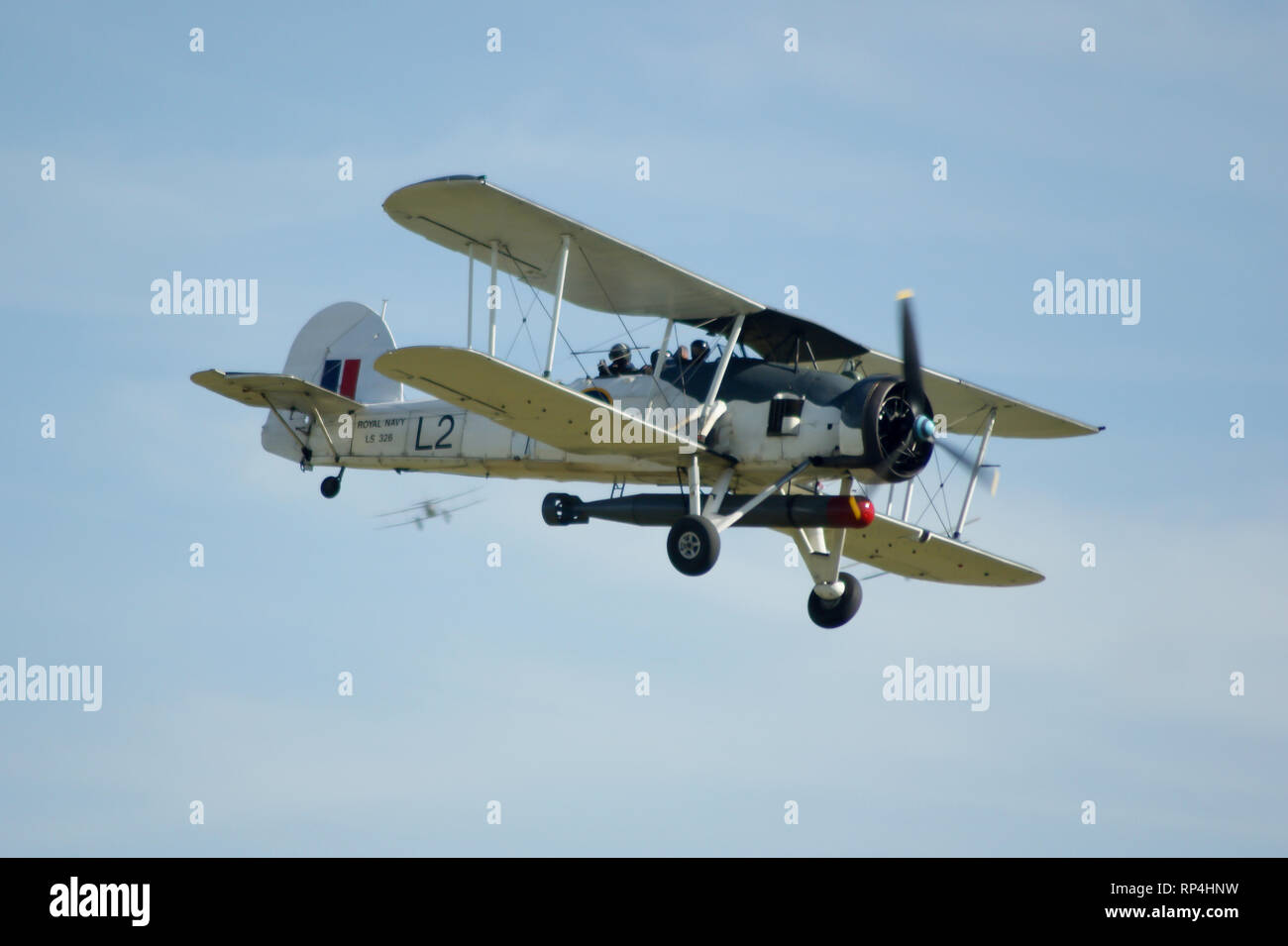 Un Naval Air Squadron Fairey Swordfish Mk11 per Duxford Foto Stock