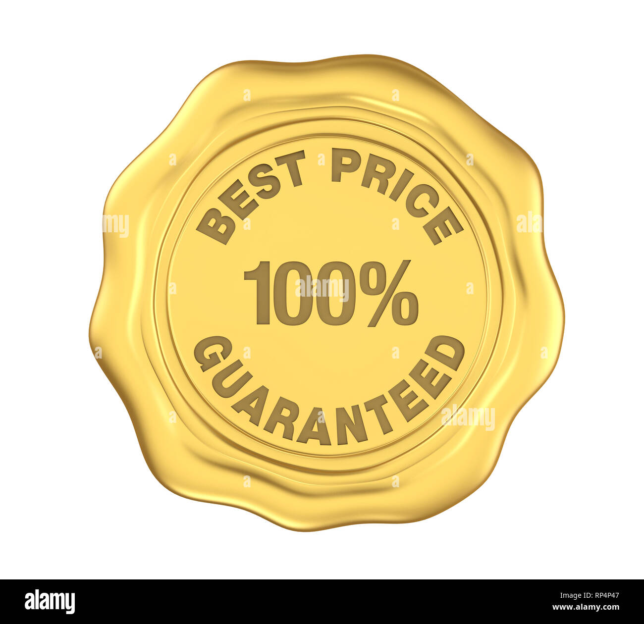 100% Miglior Prezzo Garantito sigillo di cera isolata Foto Stock