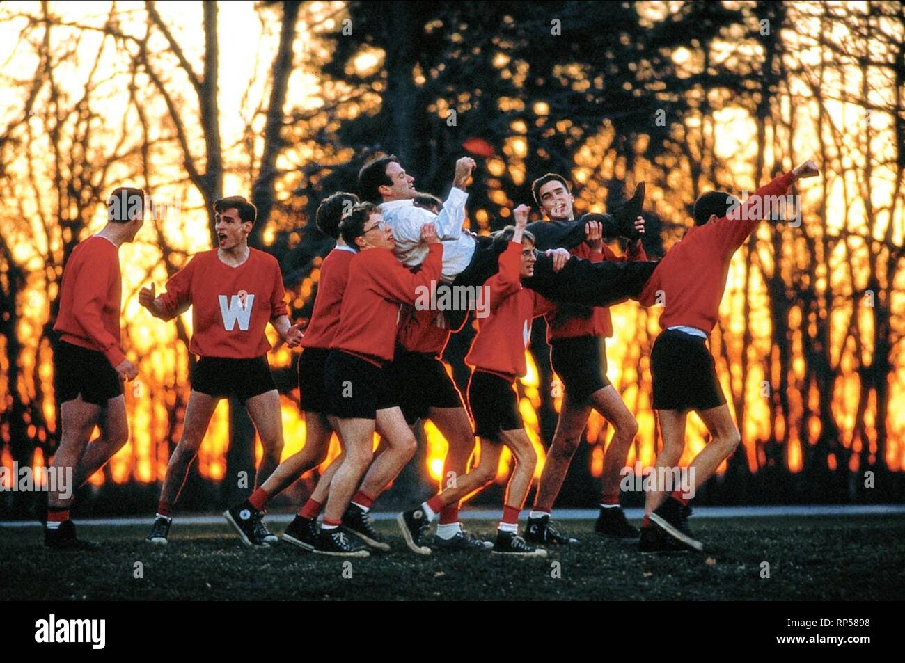 RUGGIERO, WATERSON,WILLIAMS,LEONARD,HANSEN, DEAD POETS Society, 1989 Foto Stock