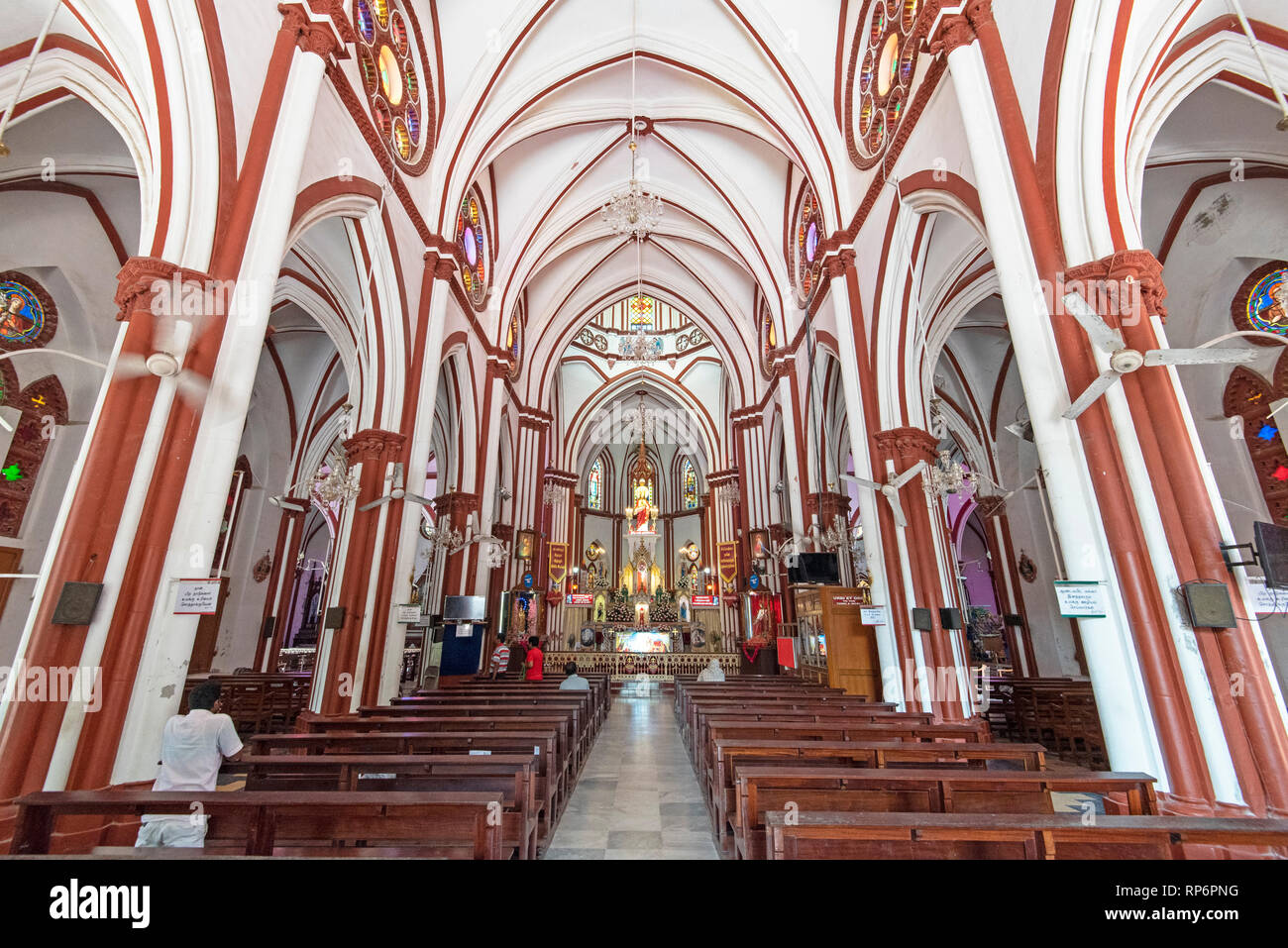 Pondicherry (o Puducherry), una colonia francese in India fino al 1954, è ora un territorio dell'Unione città delimitata da sud-est del Tamil Nadu st Foto Stock