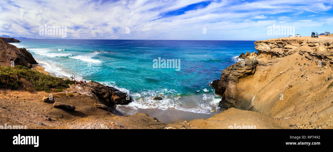 Bella Viejo Rey beach,La Pared,isola di Fuerteventura, Spagna. Foto Stock
