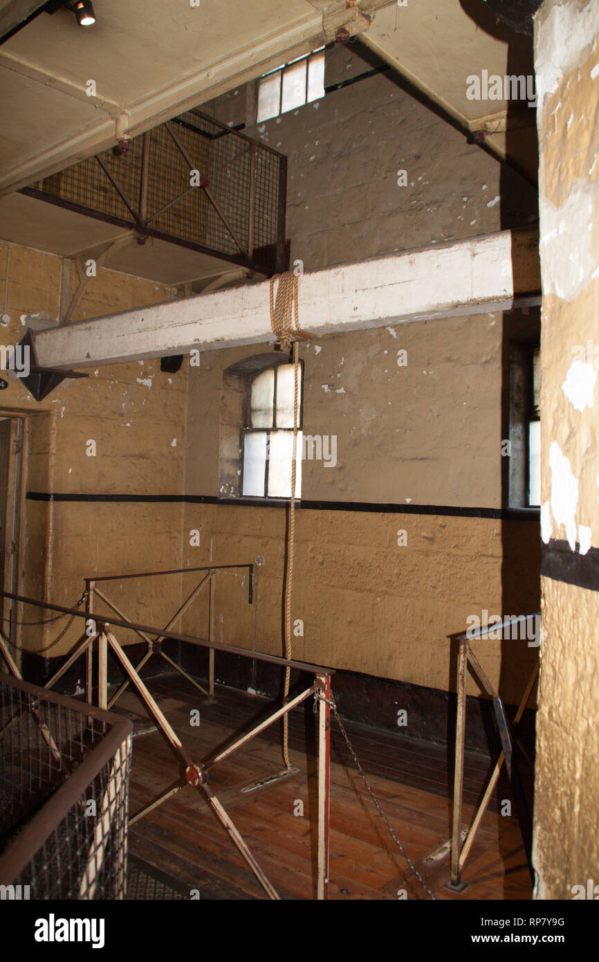 Hangman - Breve visita in prigione di Melbourne Foto Stock