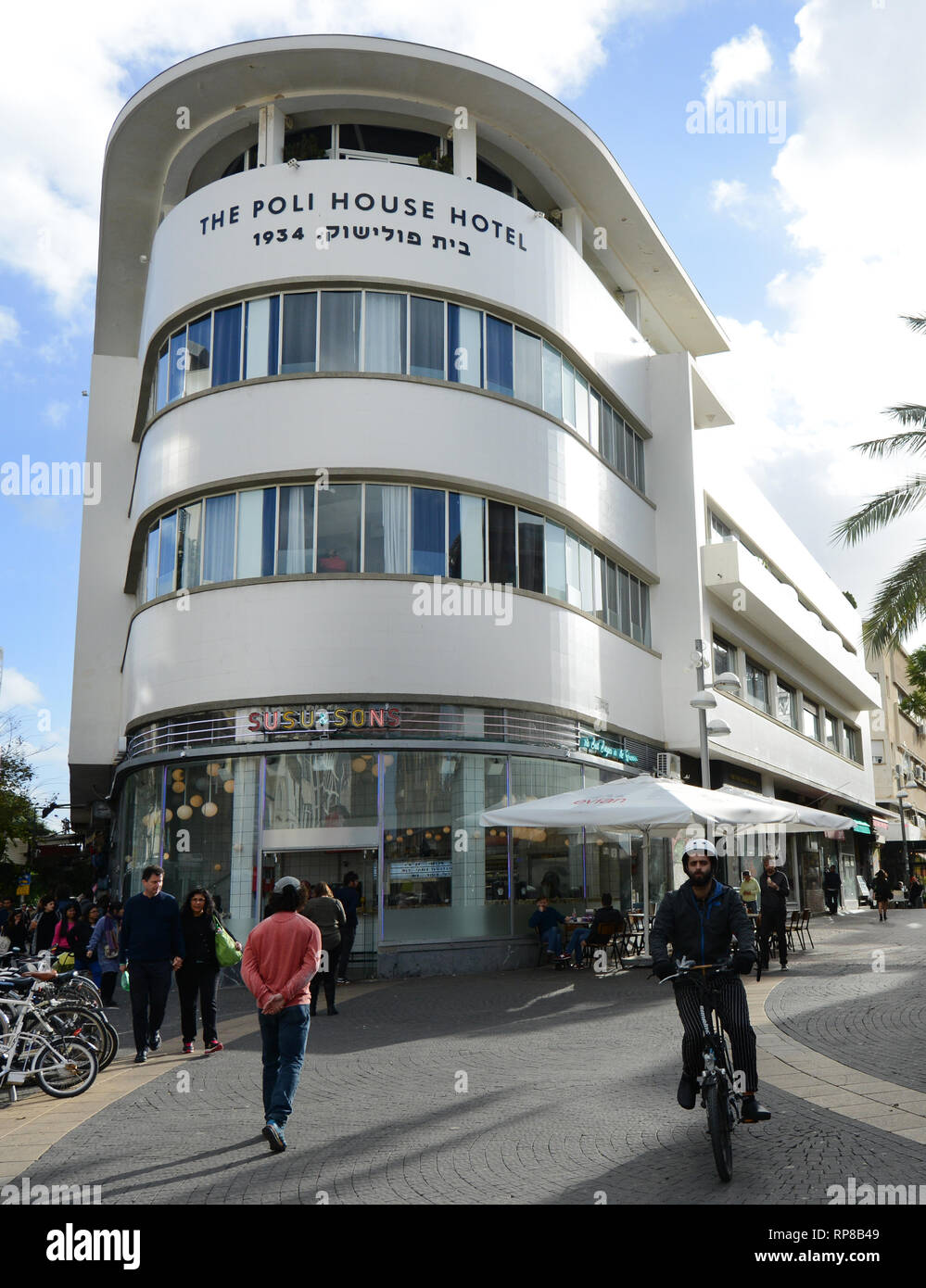 Il Poli House hotel in Tel Aviv. Foto Stock